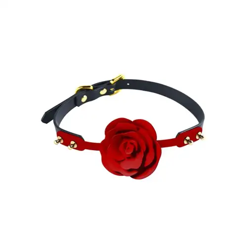 Роскошный кляп в виде розы Zalo - Rose Ball Gag, двойное использование photo 1