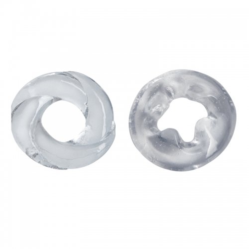 Эрекционные кольца Adam Male Toys Cock N Load Cock Rings, прозрачные photo 1