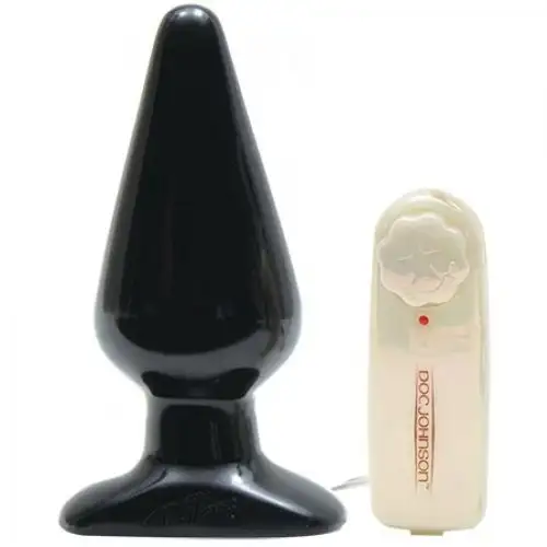 Анальная пробка с вибрацией VIBRO EROTEMS BUTT PLUGS BLACK photo 1