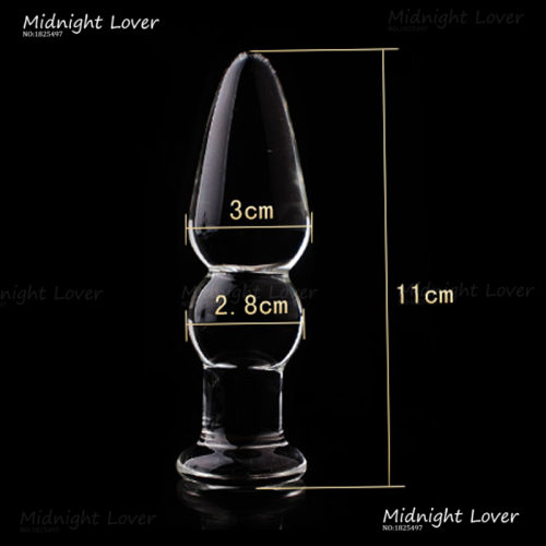 Анальная пробка. Стекло. 11 см. photo 1