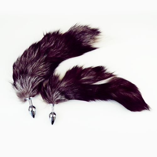 Анальная пробка Horny Kitten с пушистым хвостиком, 47 см  photo 1