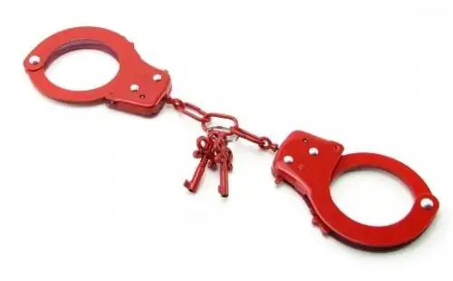 Наручники DESIGNER CUFFS RED photo 1