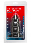 Анальная пробка Tripple Ripple Butt Plug Large photo 2