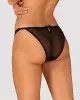 Полупрозрачные трусики с подвеской Obsessive Ivannes panties black L/XL, черные photo 2