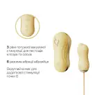 Набор 2в1 Zalo — UNICORN Yellow, виброяйцо + вакуумный стимулятор photo 3