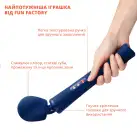 Вибромассажер Fun Factory VIM Vibrating Wand midnight blue, супермощный и легкий, до 6 часов работы photo 4