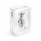 Анальная пробка металлическая со стразами Сваровски Diogol Ano silver, 25 мм photo 2