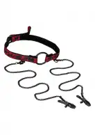 Расширитель для рта с зажимами для сосков, Scandal photo 1