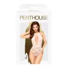 Боди с глубоким декольте и высокими трусиками Penthouse - Toxic Powder White M/L photo 3