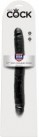 Фаллоимитатор двойной KING COCK 12INCH SLIM DOUBLE, черный  photo 3