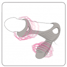 Эрекционное кольцо Gladiator с пультом LRS размер F photo 2