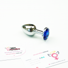 Маленькая анальная пробка с кристаллом 7,5смХ2,7см photo 3