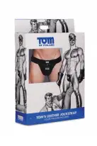Tom of Finland Leather Jock Strap - трусы мужские photo 4