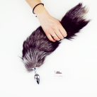 Анальная пробка Horny Kitten с пушистым хвостиком, 47 см  photo 2