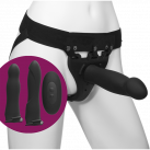 Набор для страпона с вибрацией Doc Johnson Body Extensions - BE Naughty - Black photo 1